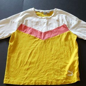 Puma Multi Color Women's Short Sleeve T-Shirt Size Small